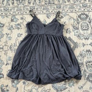 Grey Romper - babydoll style